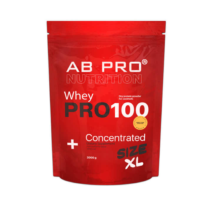 Протеин AB PRO PRO100 Whey Concentrated 2000 г   Клубника ()